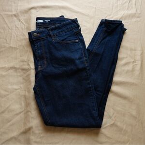 Old Navy Super Skinny Ankle Mid Wise Dark Blue Jeans